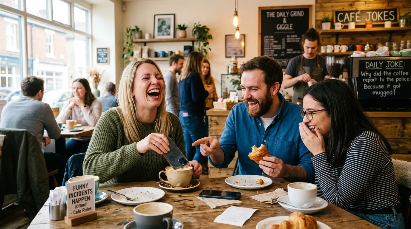Friends at the Café